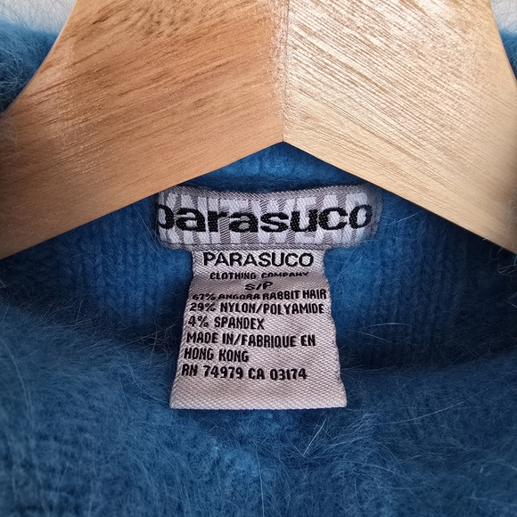 Parasuco Vibrant Blue Cable Knit Sweater Vest - Picture 3 of 6